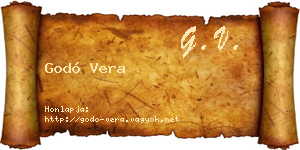 Godó Vera névjegykártya